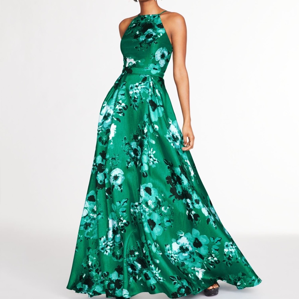 City Studio Green Formal Dress (Size 7)